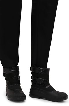 Мужские сапоги summus MONCLER черного цвета, арт. G2-09A-4H600-00-02SYD | Фото 3 (Материал внешний: Экокожа, Текстиль; Каблук высота: Высокий; Высота голенища: Высокие; Материал внутренний: Натуральная кожа, Текстиль; Подошва: Плоская; Мужское Кросс-КТ: Сапоги-обувь, Дутики)