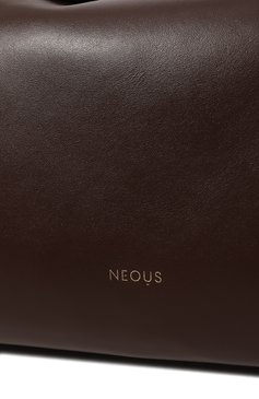 Женская сумка scorpius NEOUS темно-коричневого цвета, арт. 00017A | Фото 3 (Сумки-технические: Сумки top-handle; Материал: Натуральная кожа; Материал сплава: Проставлено; Драгоценные камни: Проставлено; Размер: large)