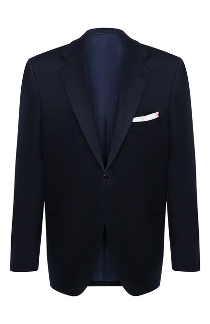 Мужской хлопковый пиджак KITON темно-синего цвета по цене 462000 руб., арт. UG81H07609/60-70 | Фото 1