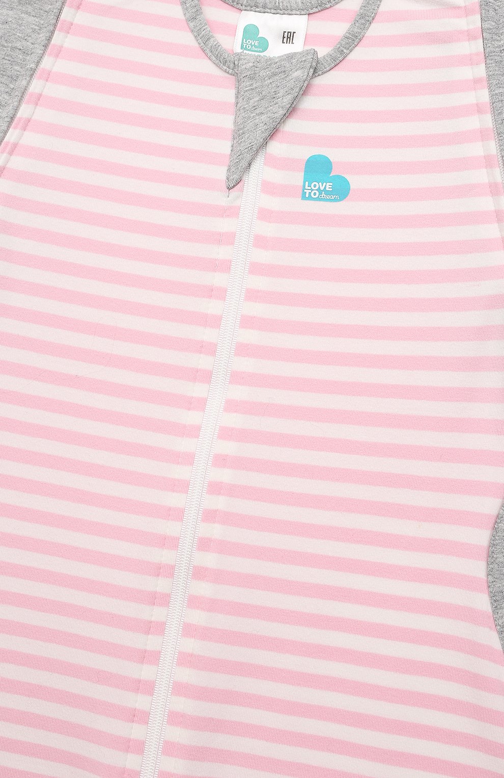 Детский комбинезон-мешок переходного этапа LOVE TO DREAM розового цвета, арт. L20 01 002 PK L | Фото 3 (Материал внешний: Хлопок)