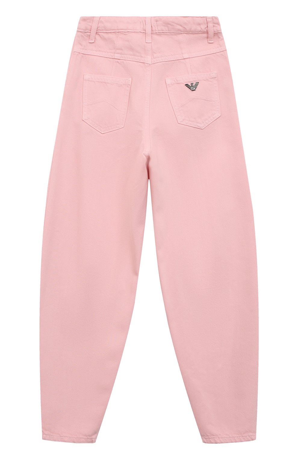 Детские джинсы EMPORIO ARMANI розового цвета, арт. 6R3J01/4N7VZ | Фото 2 (Детали: Однотонный; Материал сплава: Проставлено; Нос: Не проставлено; Материал внешний: Хлопок, Лиоцелл, Растительное волокно)