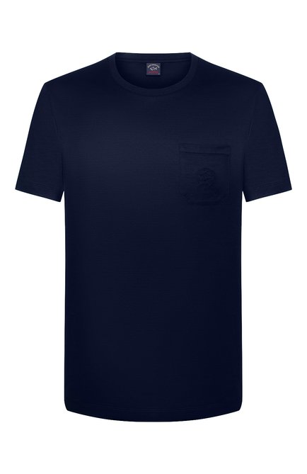 Мужская хлопковая футболка PAUL&SHARK темно-синего цвета по цене 15700 руб., арт. C0P1011/C00 | Фото 1
