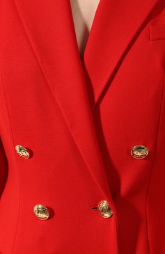 Женское платье ESCADA SPORT красного цвета, арт. 5032297 | Фото 5 (Рукава: Длинные; Длина Ж (юбки, платья, шорты): Мини; Случай: Повседневный; Материал внешний: Вискоза; Женское Кросс-КТ: Платье-одежда; Материал подклада: Купро)