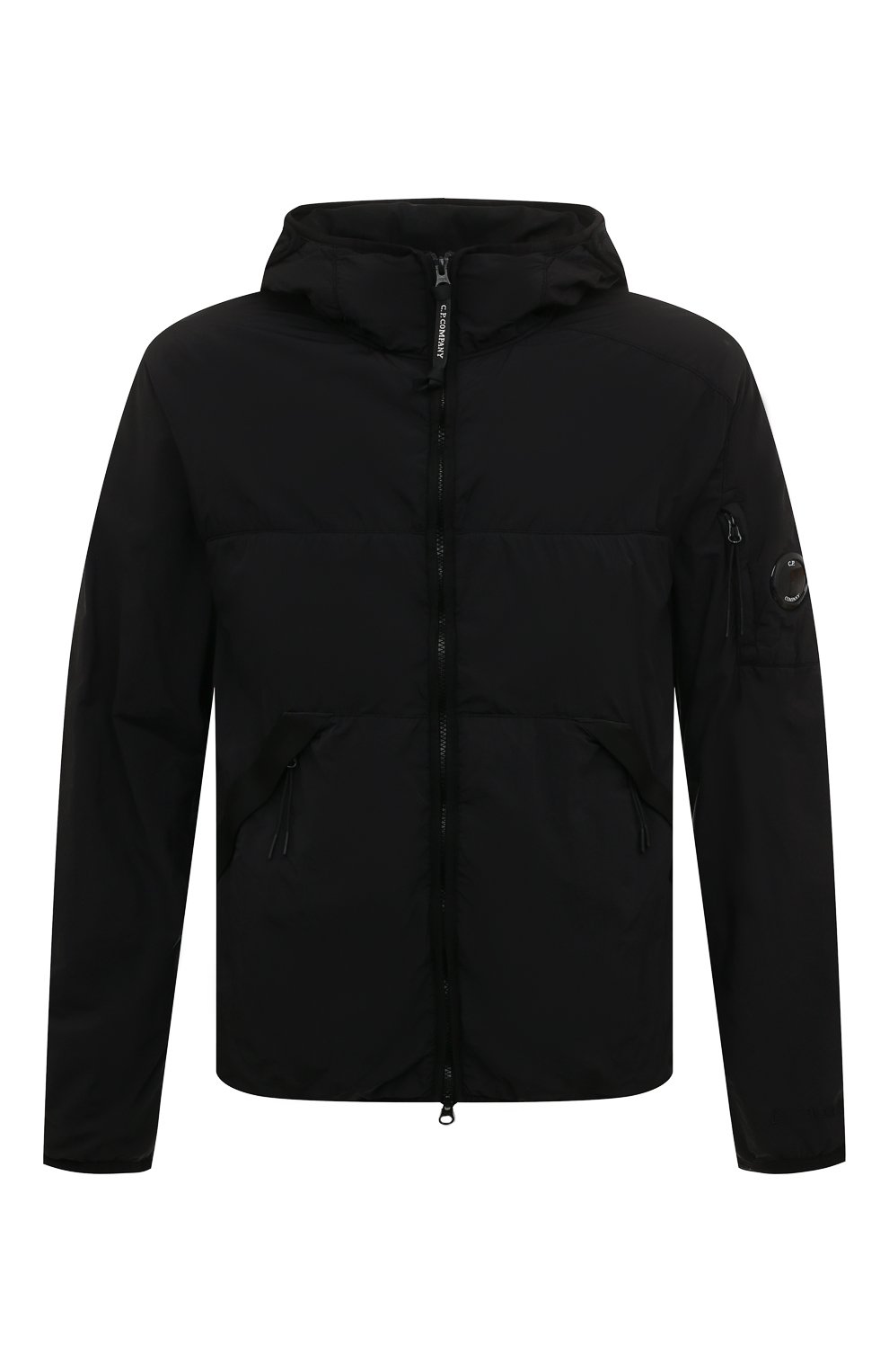 Мужская утепленная куртка C.P. COMPANY черного цвета, арт. 12CM0W099A-006124G | Фото 1 (Кросс-КТ: Куртка; Рукава: Длинные; Материал внешний: Синтетический материал; Мужское Кросс-КТ: ут�епленные куртки; Стили: Спорт-шик; Материал подклада: Синтетический материал; Длина (верхняя одежда): Короткие)