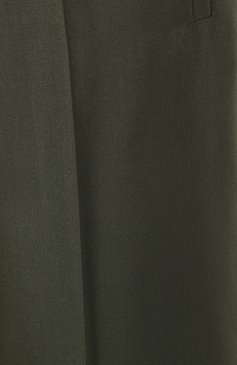 Женские шерстяные брюки MARNI зеленого цвета, арт. PAMA0428U0/TW839 | Фото 5 (Материал внешний: Шерсть; Длина (брюки, джинсы): Стандартные; Женское Кросс-КТ: Брюки-одежда; Материал сплава: Проставлено; Силуэт Ж (брюки и джинсы): Расклешенные; Драгоценные камни: Проставлено; Материал подклада: Вискоза; Стили: Кэ жуэл)