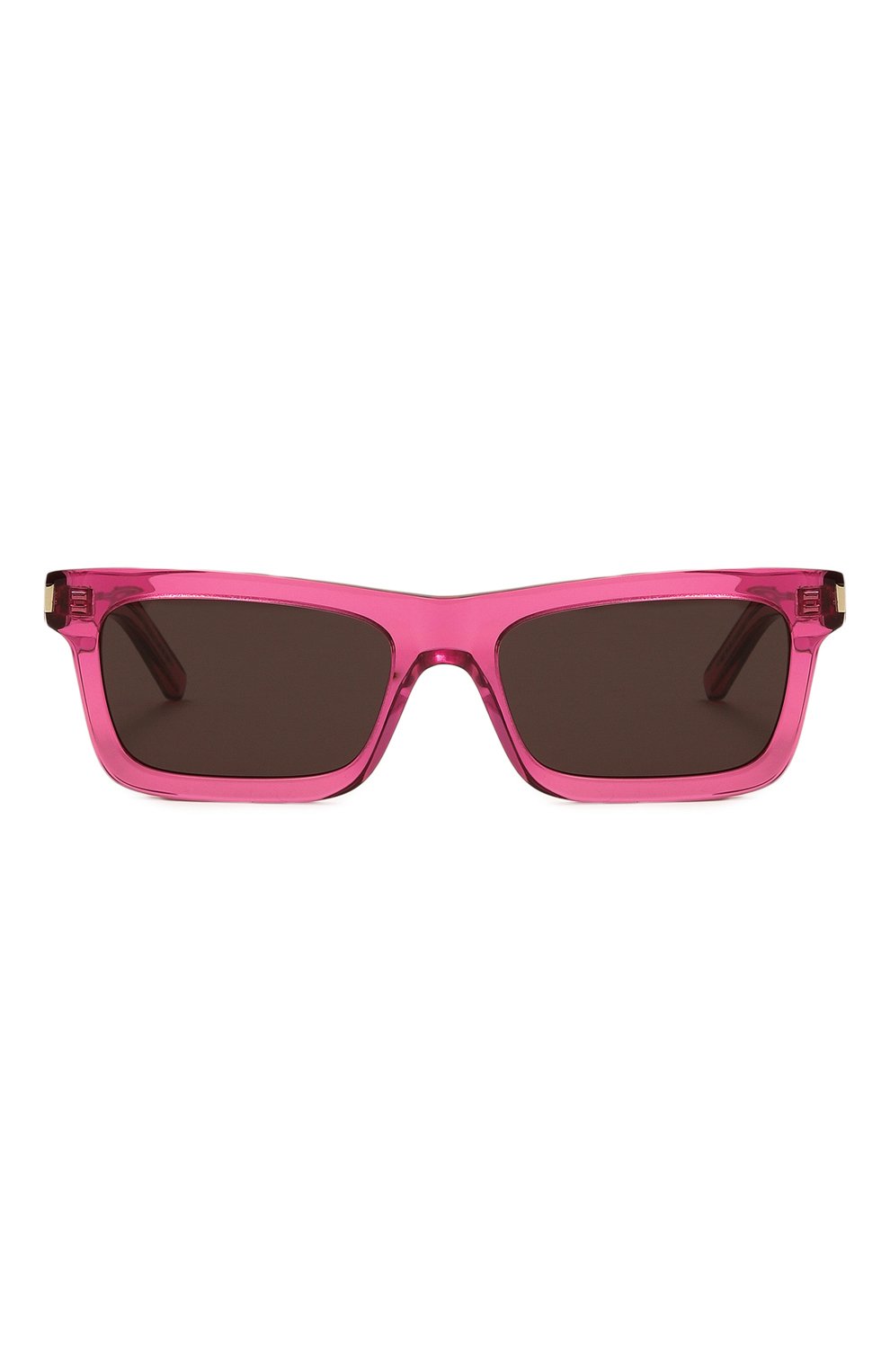 Женские солнцезащитные очки SAINT LAURENT розового цвета, арт. SL 461 BETTY 018 | Фото 3 (Материал: Пластик; Тип очков: С/з; Оптика Гендер: оптика-женское; Очки форма: Прямоугольные)