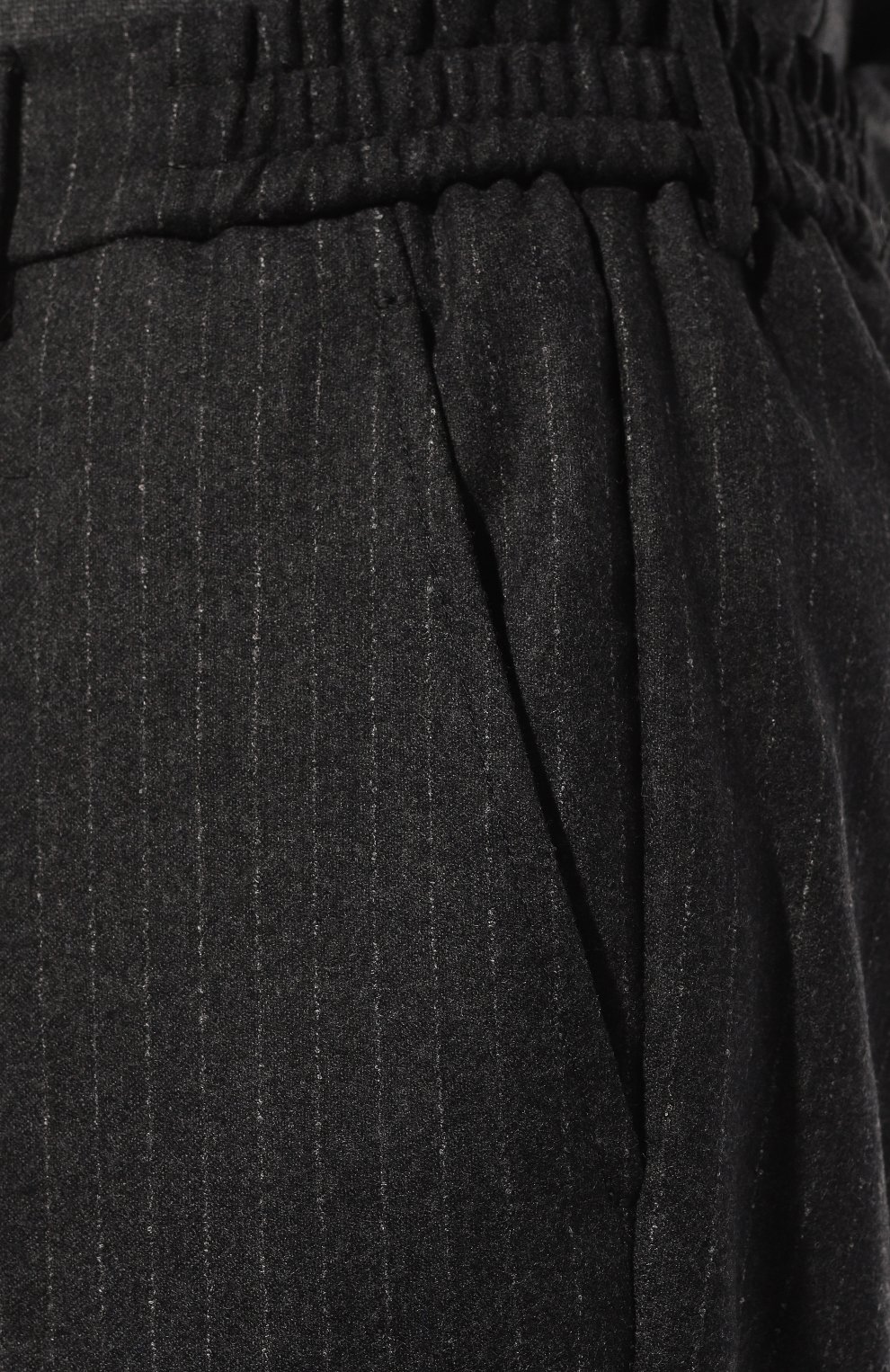 Мужские шерстяные брюки ANDREA CAMPAGNA темно-серого цвета, арт. SPIAGGIA/AN1435 | Фото 5 (Материал внешний: Шерсть; Длина (брюки, джинсы): Стандартные; Случай: Повседневный; Материал сплава: Проставлено; Драгоценные камни: Проставлено; Стили: Кэжуэл)