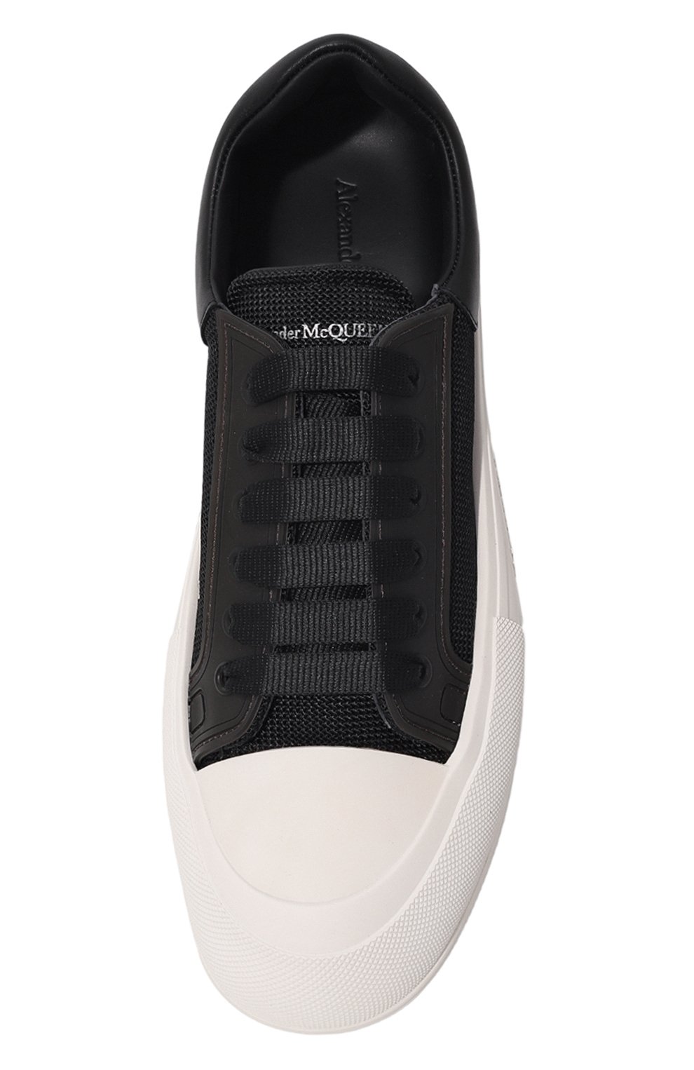 Текстильные кеды Deck Plimsoll Alexander McQueen 711098/W4UB3 Фото 6