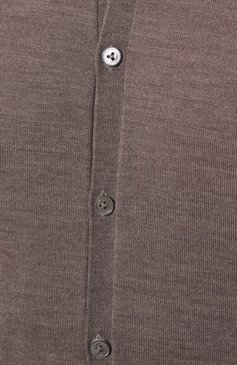 Мужская шерстяная рубашка VAN LAACK темно-бежевого цвета, арт. SAFIN0/S00173 | Фото 5 (Манжеты: На пуговицах; Воротник: Кент; Материал внешний: Шерсть; Рукава: Длинные; Случай: Повседневный; Длина (для топов): Стандартные; Материал сплава: Проставлено; Принт: Однотонные; Драгоценные камни: Проставлено; Стили: Кэжуэл)