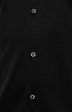 Мужская хлопко вая рубашка VAN LAACK черного цвета, арт. PER-L/180031/3XL | Фото 5 (Манжеты: На пуговицах; Рукава: Длинные; Принт: Без принта; Воротник: Акула; Случай: Повседневный; Длина (для топов): Удлиненные; Материал сплава: Проставлено; Материал внешний: Хлопок; Драгоценные камни: Проставлено; Стили: Кэжуэл)