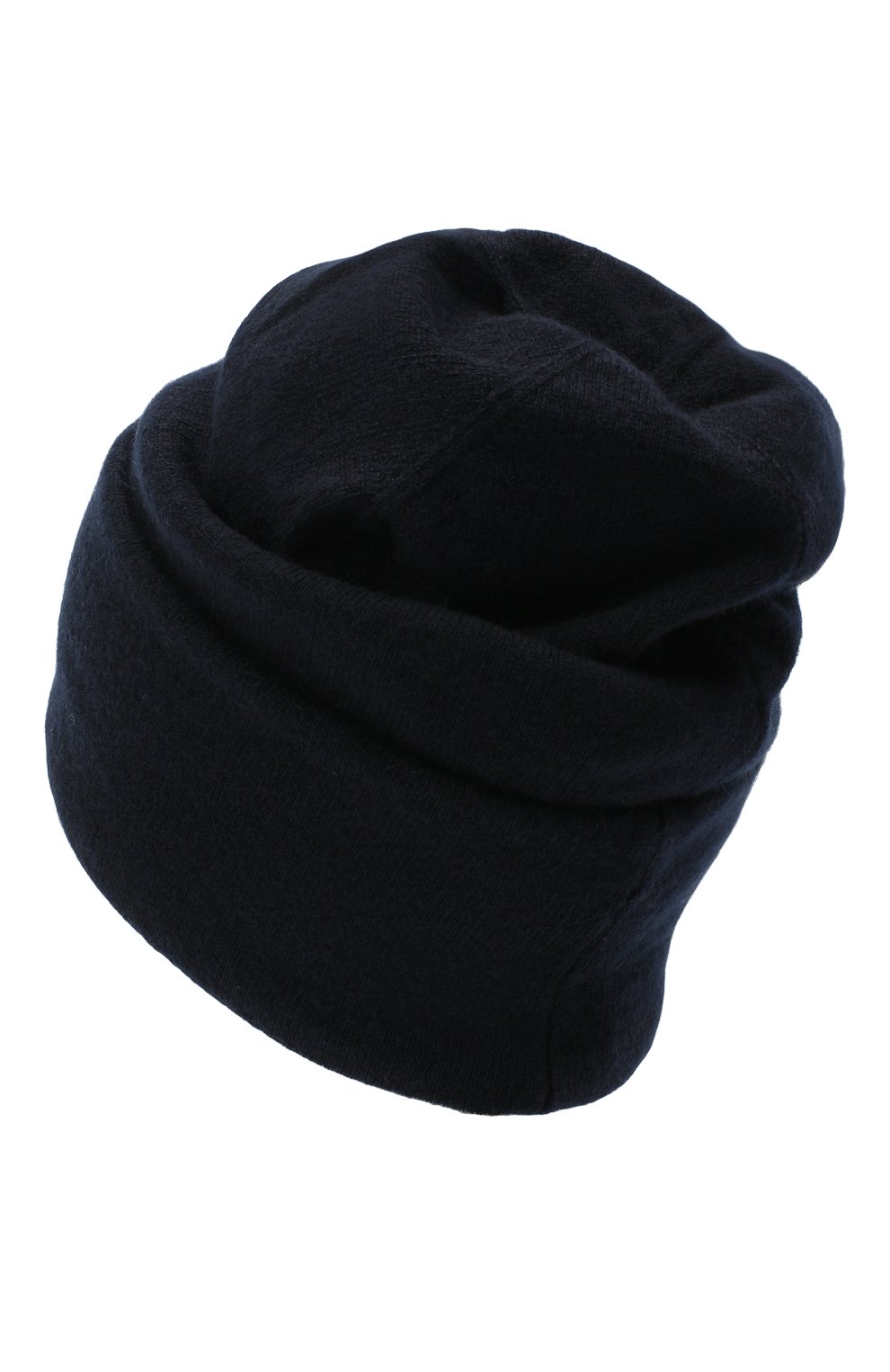 Женская кашемировая шапка INVERNI темно-синего цвета, арт. 5118CM | Фото 2 (Материал: Текстиль, Кашемир, Шерсть)
