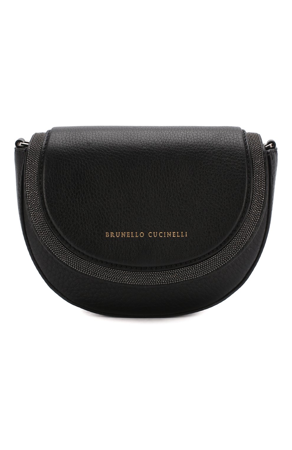 Женская поясная сумка BRUNELLO CUCINELLI черного цвета, арт. MBVND2018 | Фото 1 (Материал: Нату�ральная кожа; Стили: Классический; Размер: mini; Ремень/цепочка: На ремешке; Статус проверки: Проверена категория)