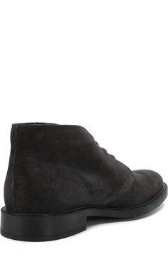 Мужские замшевые ботинки на шнуровке TOD’S темно-серого цвета, арт. XXM45A00D80RE0B603 | Фото 4 (Мужское Кросс-КТ: Ботинки-обувь, Дезерты-обувь; Материал внутренний: Натуральная кожа; Материал утеплителя: Без утеплителя; Статус проверки: Проверено, Проверена категория; Подошва: Плоская; Материал внешний: Замша; Длина стельки: 29, 29,8, 24,8, 25,7, 26,1, 26,5, 26,9, 27,4, 27,8, 28,2, 28,6)