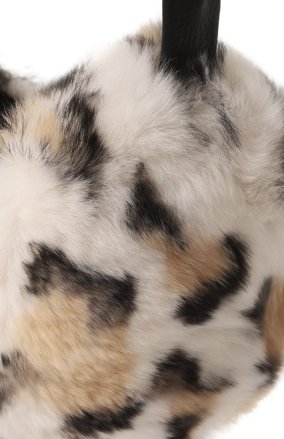 Женские наушники из меха кролика YVES SALOMON коричневого цвета, арт. 23WAA110XXREXX | Фото 4 (Материал сплава: Проставлено; Нос: Не проставлено; Материал: Натуральный мех)