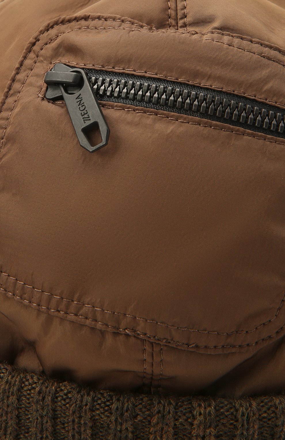 Мужская утепленная шапка Z ZEGNA светло-коричневого цвета, арт. Z2I74H/B2W | Фото 3 (Материал: Текстиль, Синтетический материал)