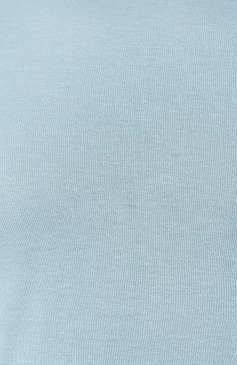 Мужская хлопковая футболка  GIORGIO ARMANI бирюзового цвета, арт. 3GST53/SJEJZ | Фото 5 (Принт: Без принта; Рукава: Короткие; Длина (для топов): Стандартные; Мужское Кросс-КТ: Футболка-одежда; Материал сплава: Проставлено; Материал внешний: Хлопок; Ювелирные украшения: Назначено; Драгоценные камни: Проставлено; Стили: Кэжуэл)