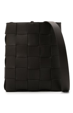 Женская сумка cassette messenger BOTTEGA VENETA темно-коричневого цвета, арт. 649601/VMAY1 | Фото 5 (Сумки-технические: Сумки через плечо; Размер: medium; Материал: Натуральная кожа; Региональные ограничения белый список (Axapta Mercury): RU; Ремень/цепочка: На ремешке)