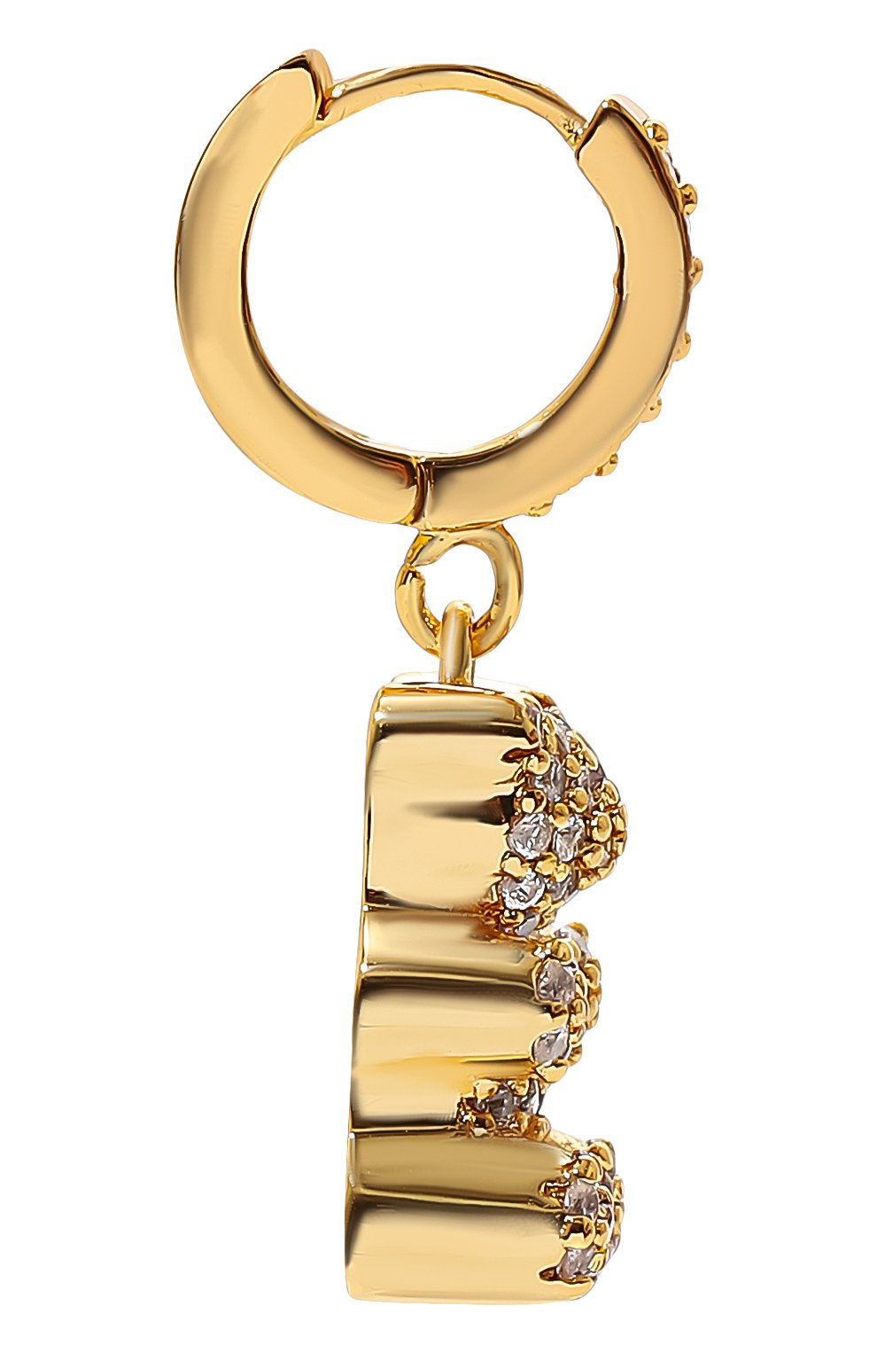 Женская золотая моносерьга CRYSTAL HAZE купить в интернет-магазине ЦУМ,арт. PAVE N0STALGIA BEAR H00P