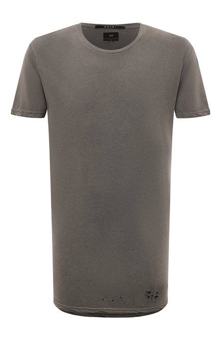 Мужская хлопковая футболка KSUBI серого цвета по цене 10800 руб., арт. 1000062601 | Фото 1